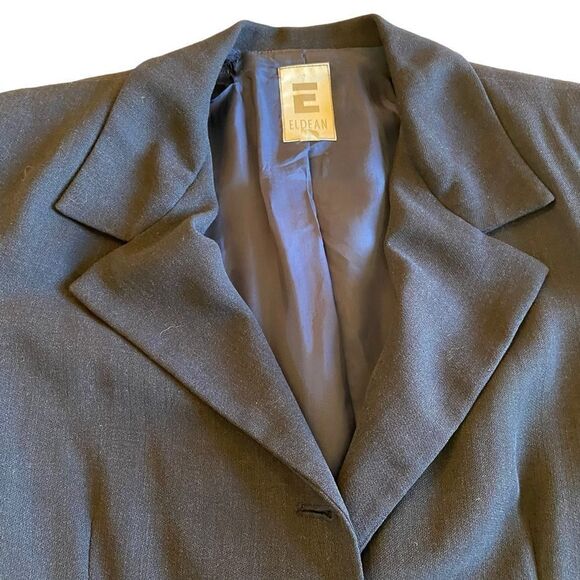 EUC Dark Blue Blazer by Canadian Designer Eldean - Picture 5 of 10